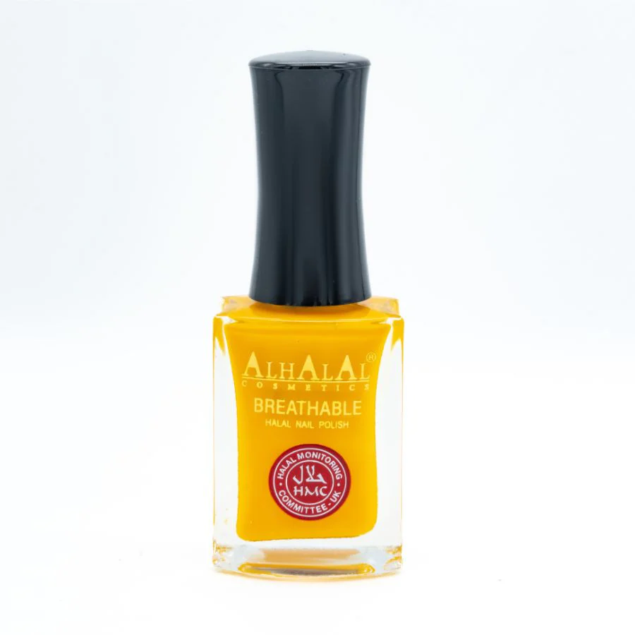 AL-145 FALAK Halal Atmungsaktiver Nagellack Gelb Alkoholfrei und Vegan