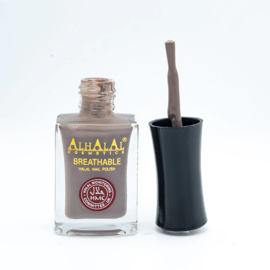 AL-147 SAMIA Halal Atmungsaktiver Nagellack Grau | Alkoholfrei & Vegan