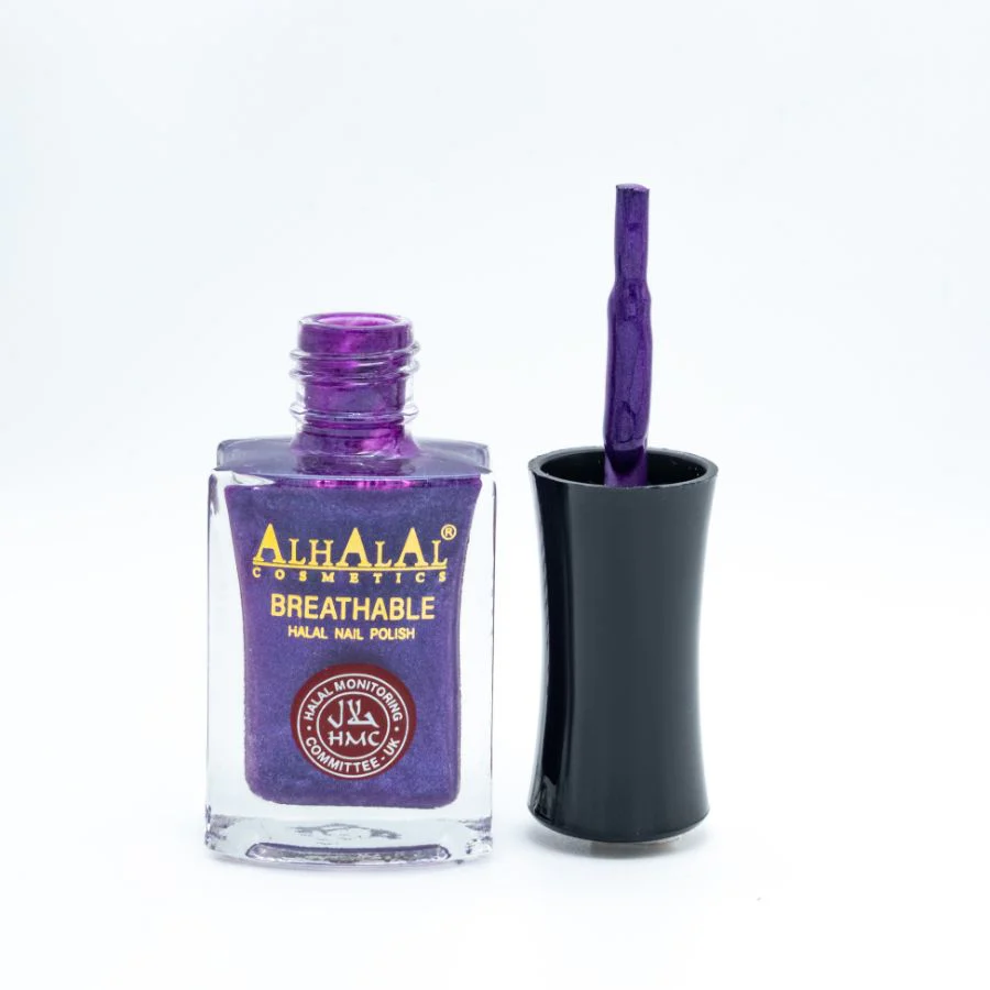 AL-148 ANUM Halal Atmungsaktiver Nagellack Lila Alkoholfrei und Vegan