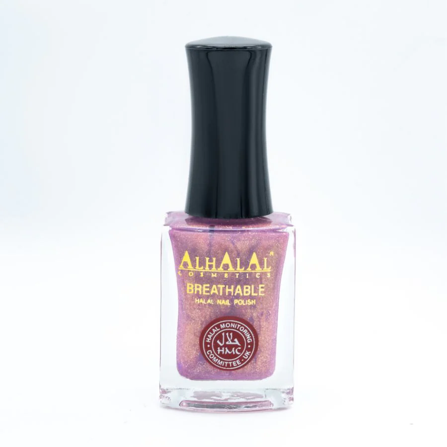 AL-154 SHAJIA Halal Atmungsaktiver Nagellack Glitzer  Alkoholfrei und Vegan