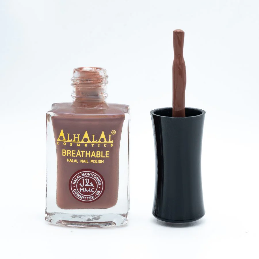 AL-156 Sabeen Halal Atmungsaktiver Nagellack Kaffee Nude | Alkoholfrei & Vegan