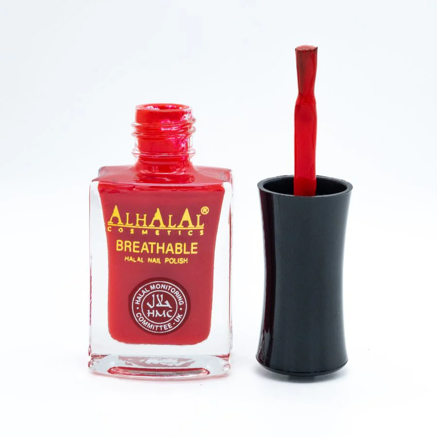 AL-163 REEMA Halal Atmungsaktiver Nagellack Rot | Alkoholfrei & Vegan