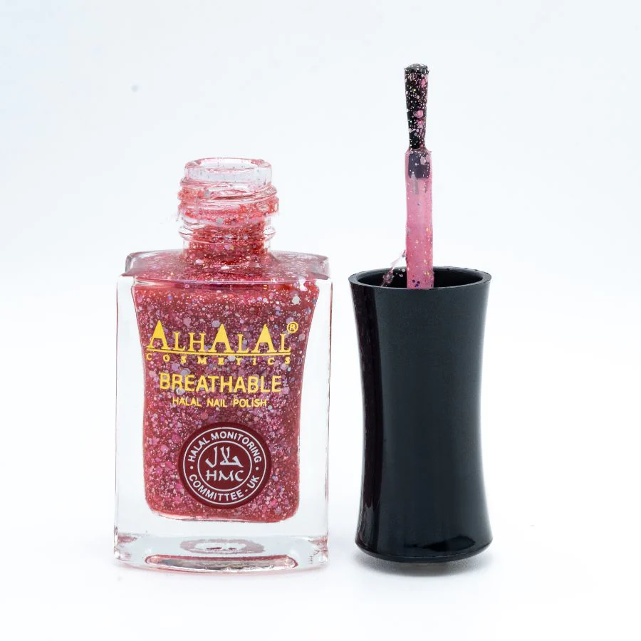 AL-171 SOPHIA Halal Atmungsaktiver Nagellack Glitzer  Alkoholfrei & Vegan
