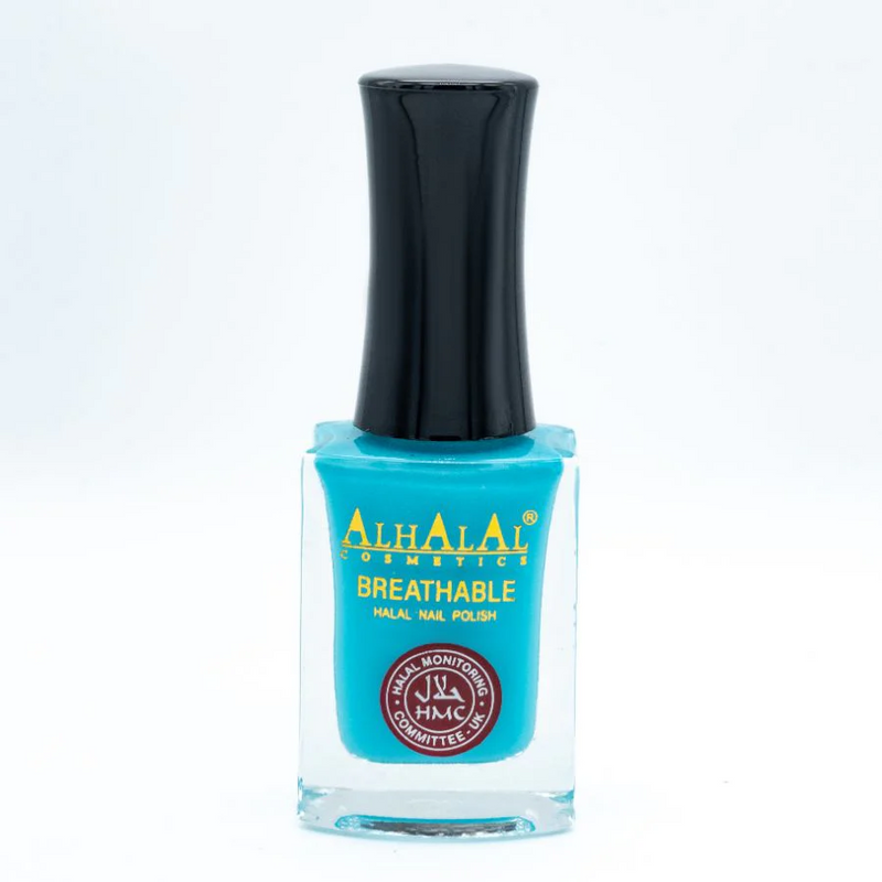 AL-178 MARIA Halal Atmungsaktiver Nagellack Blau | Alkoholfrei & Vegan