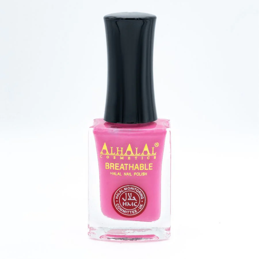 AL-180 HUDA Halal Atmungsaktiver Nagellack Pink  Alkoholfrei und Vegan