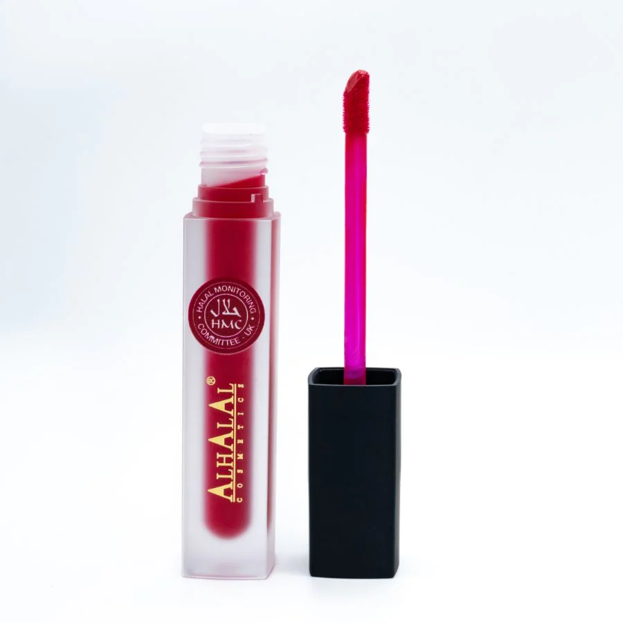 AL-55 SEHRISH Halal Lippenstift Rot | flüssig, Matt, vegan, alkoholfrei & HMC-zertifiziert