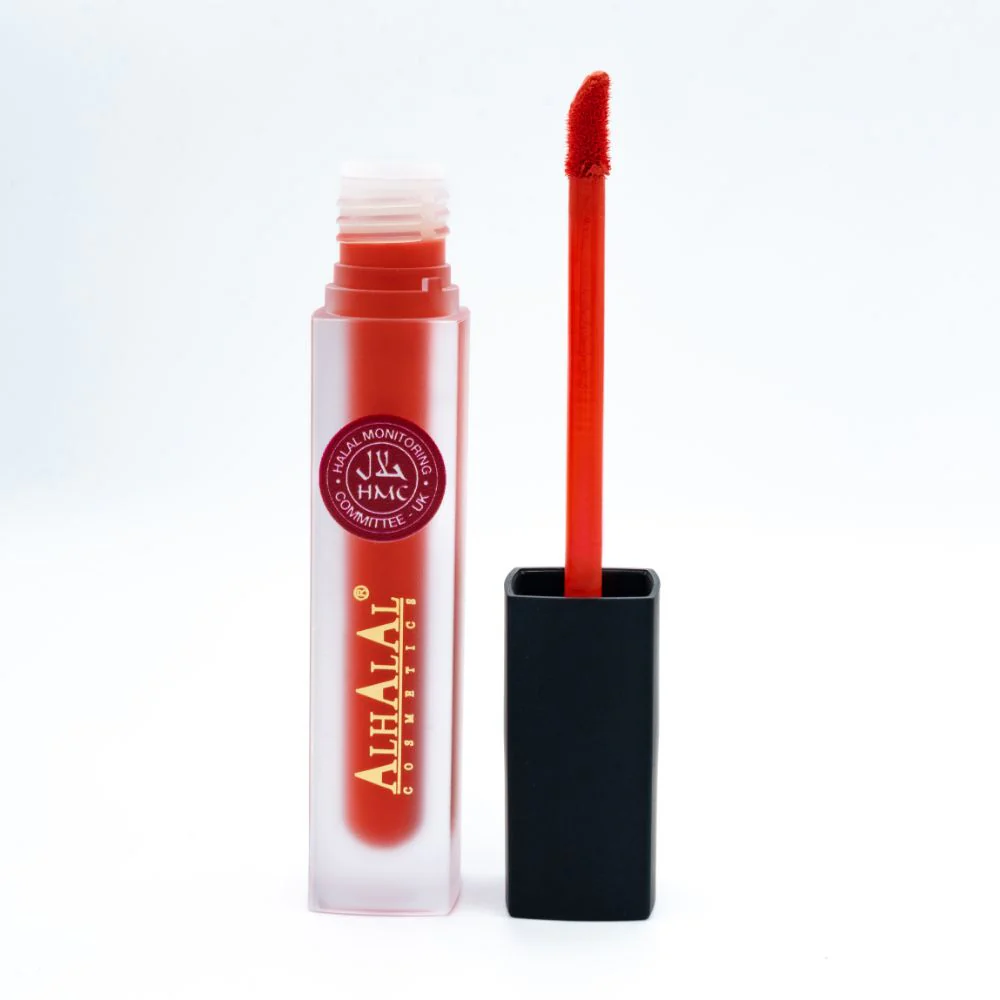 AL-57 ALIZAY Halal Lippenstift  Korallenrot | flüssig, Matt, vegan, alkoholfrei & HMC-zertifiziert