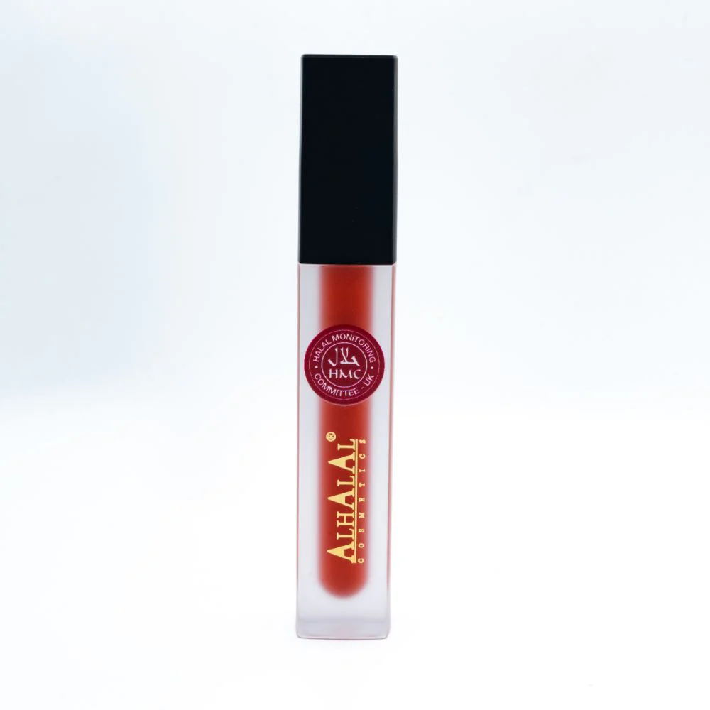 AL-58 MAHNOOR Lippenstift Dunkelrot  | flüssig, Matt, vegan, alkoholfrei & HMC-zertifiziert