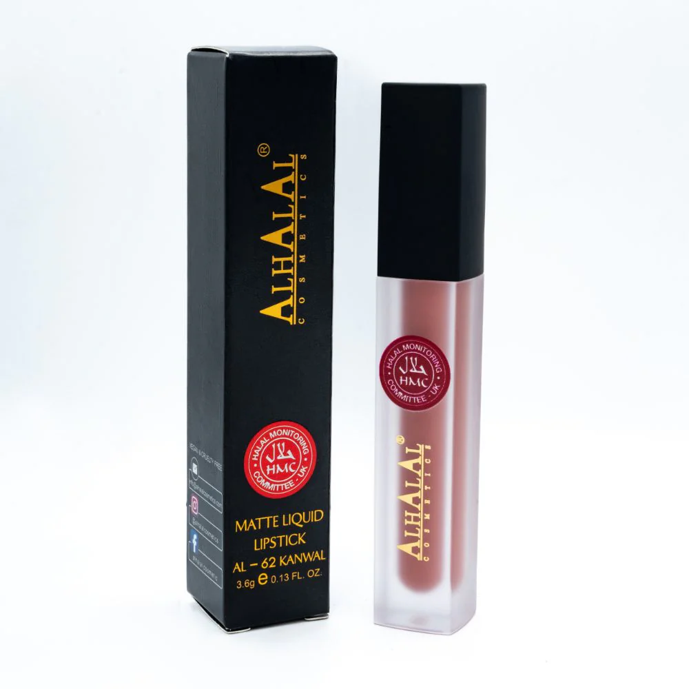 AL-62 KANWAL Lippenstift Nude | flüssig, Matt, vegan, alkoholfrei & HMC-zertifiziert