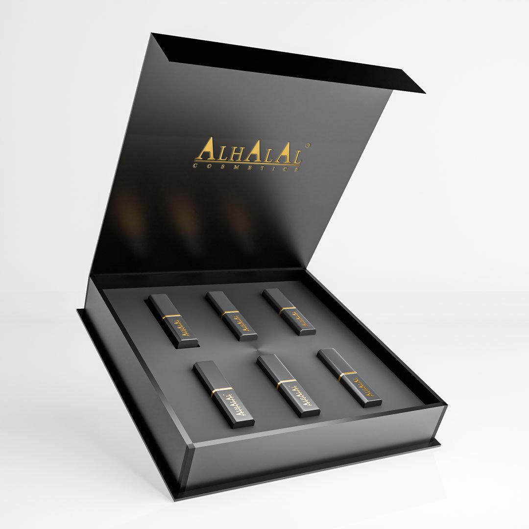 Halal Luxus Lippenstift Box Matt – 6er Set | Vegan, alkoholfrei, HMC-zertifiziert