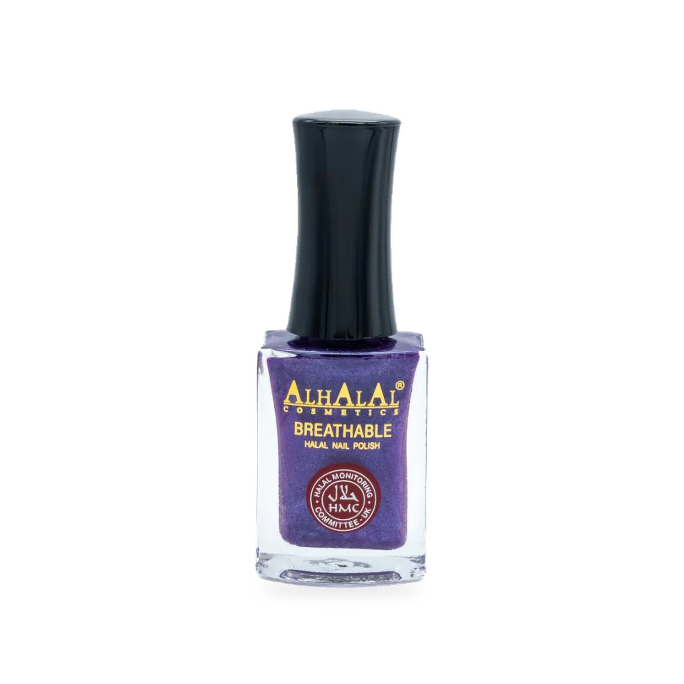 AL-148 ANUM Halal Atmungsaktiver Nagellack Lila alkoholfrei und vegan, Produktfoto Flasche