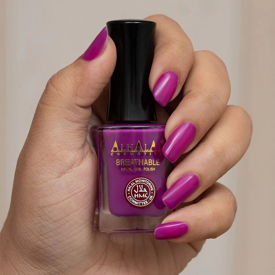 AL-150 MANNAT Halal Atmungsaktiver Nagellack Rosa, Anwendung