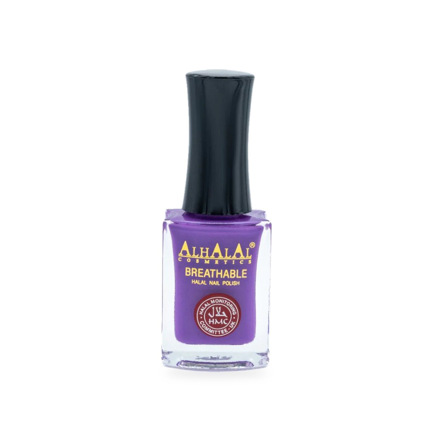 AL-161 KOMAL Halal Atmungsaktiver Nagellack Lila, Produktfoto Flasche