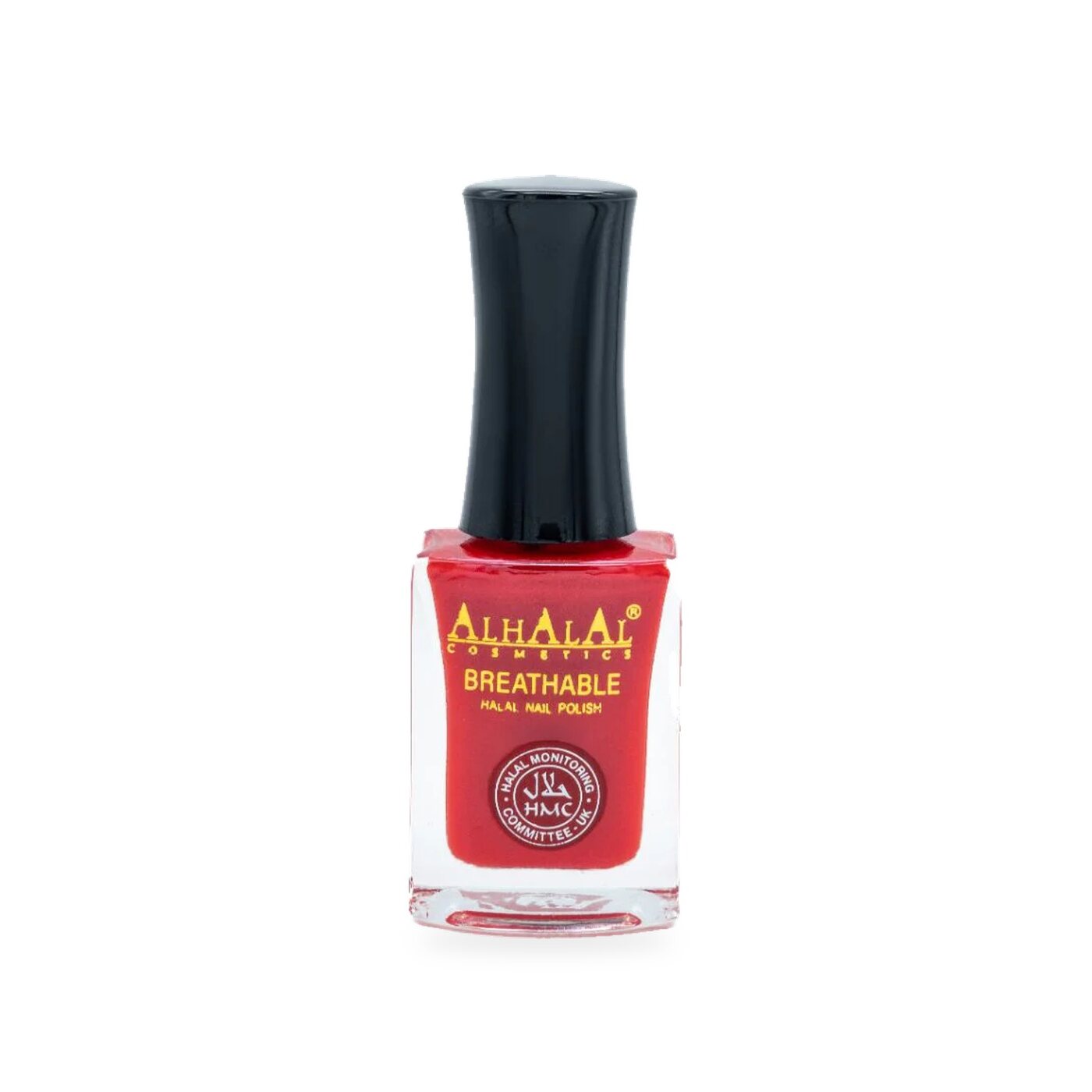 AL-163 REEMA Halal Atmungsaktiver Nagellack Rot, Produktfoto Flasche