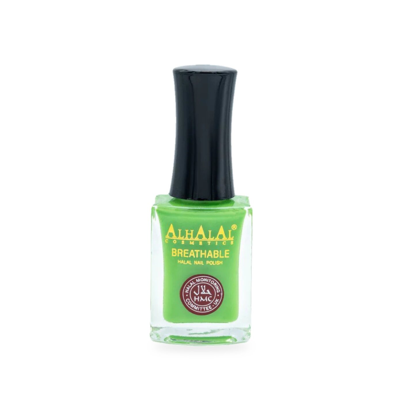 AL-165 MANIHA Halal Atmungsaktiver Nagellack Grün, Produktfoto Flasche