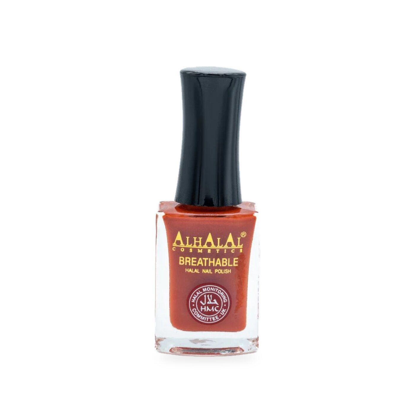 AL-168 AYAT Halal Atmungsaktiver Nagellack Rot, Produktfoto Flasche