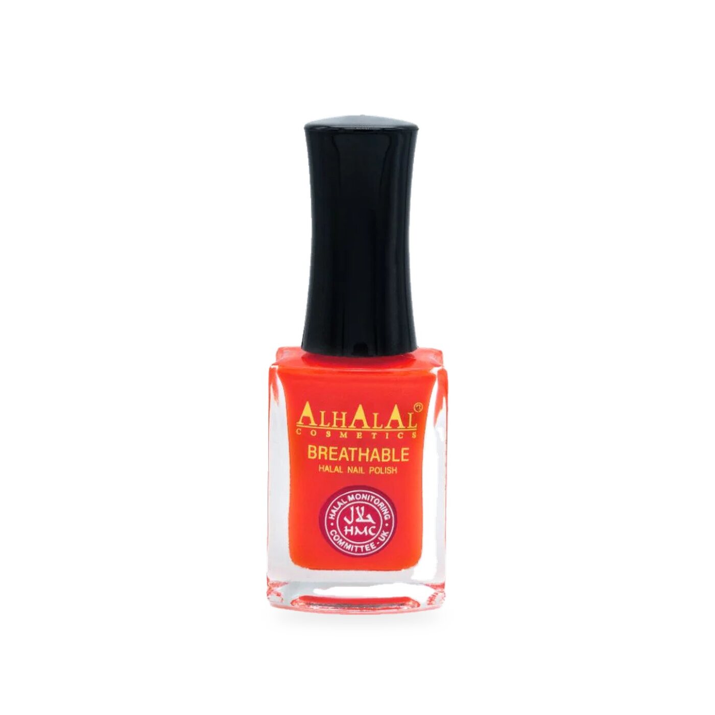 AL-175 SANAM Halal Atmungsaktiver Nagellack Orange, Produktfoto Flasche