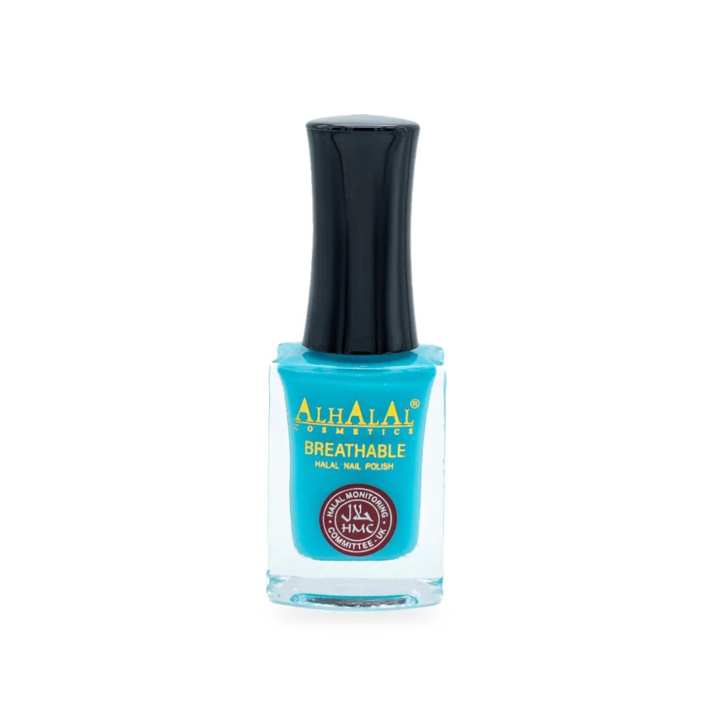 AL-178 MARIA Halal Atmungsaktiver Nagellack Blau, Produktfoto Flasche