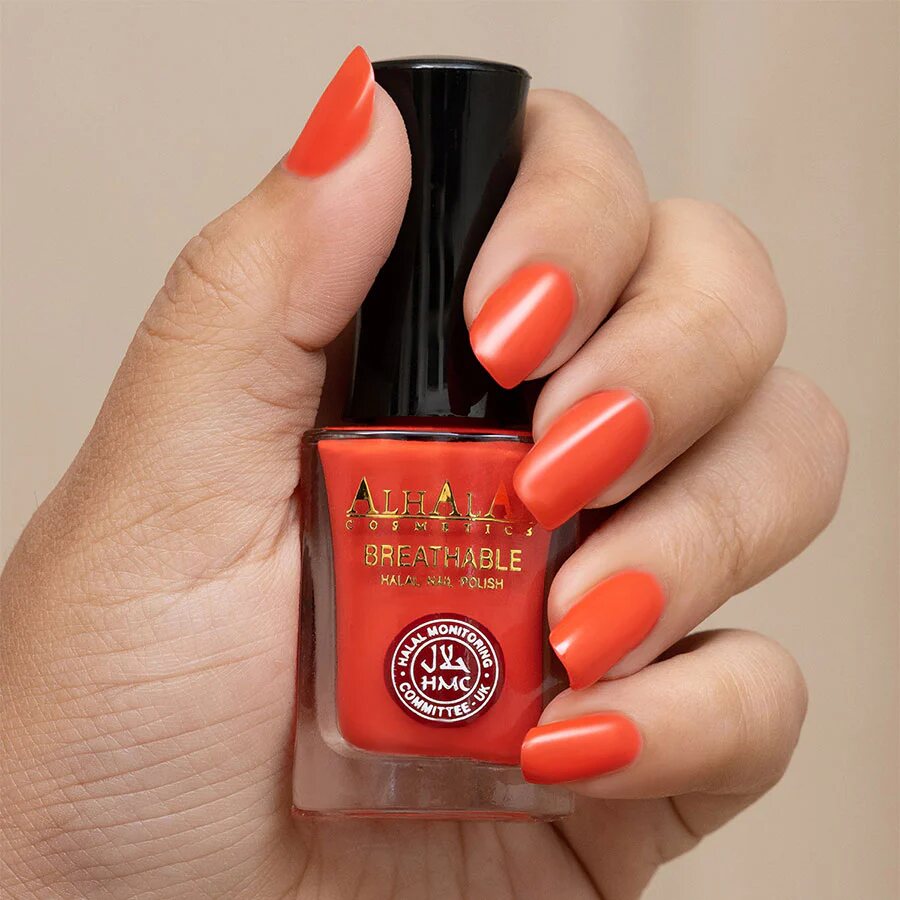 AL-179 AFREEN Halal Atmungsaktiver Nagellack Neon, Anwendung