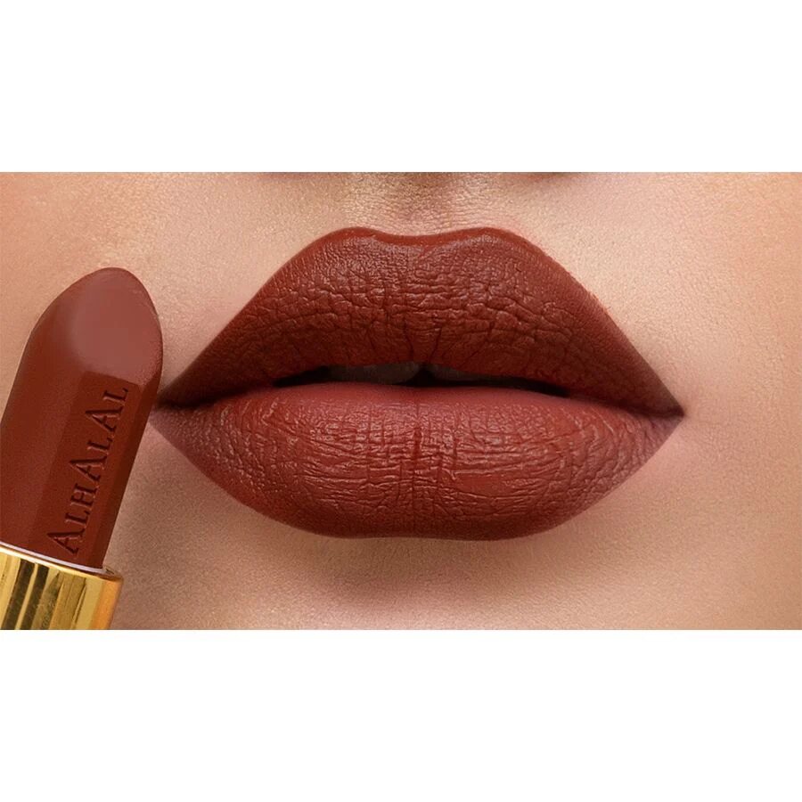AL-18 MINHAL Halal Lippenstift Rusty Red, Anwendung