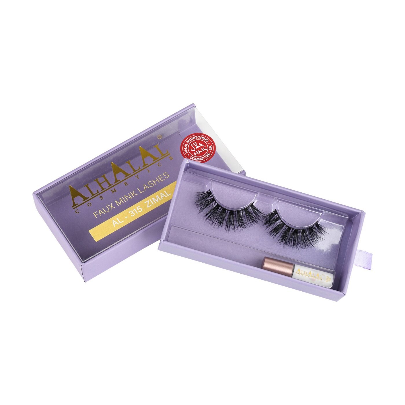AL-315 ZIMAL (3D631) Halal Faux Mink Wimpern, tierversuchsfrei, Produktfoto