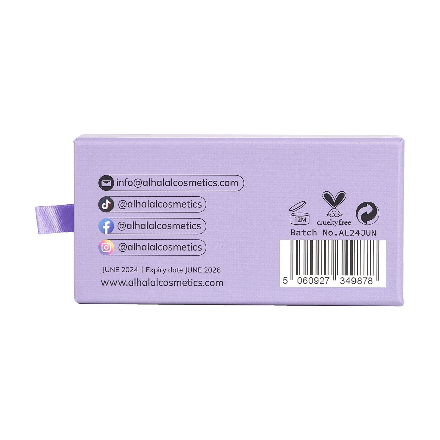 AL-317 AFRA (3D003) Halal Faux Mink Wimpern, tierversuchsfrei, Produktfoto Rückseite