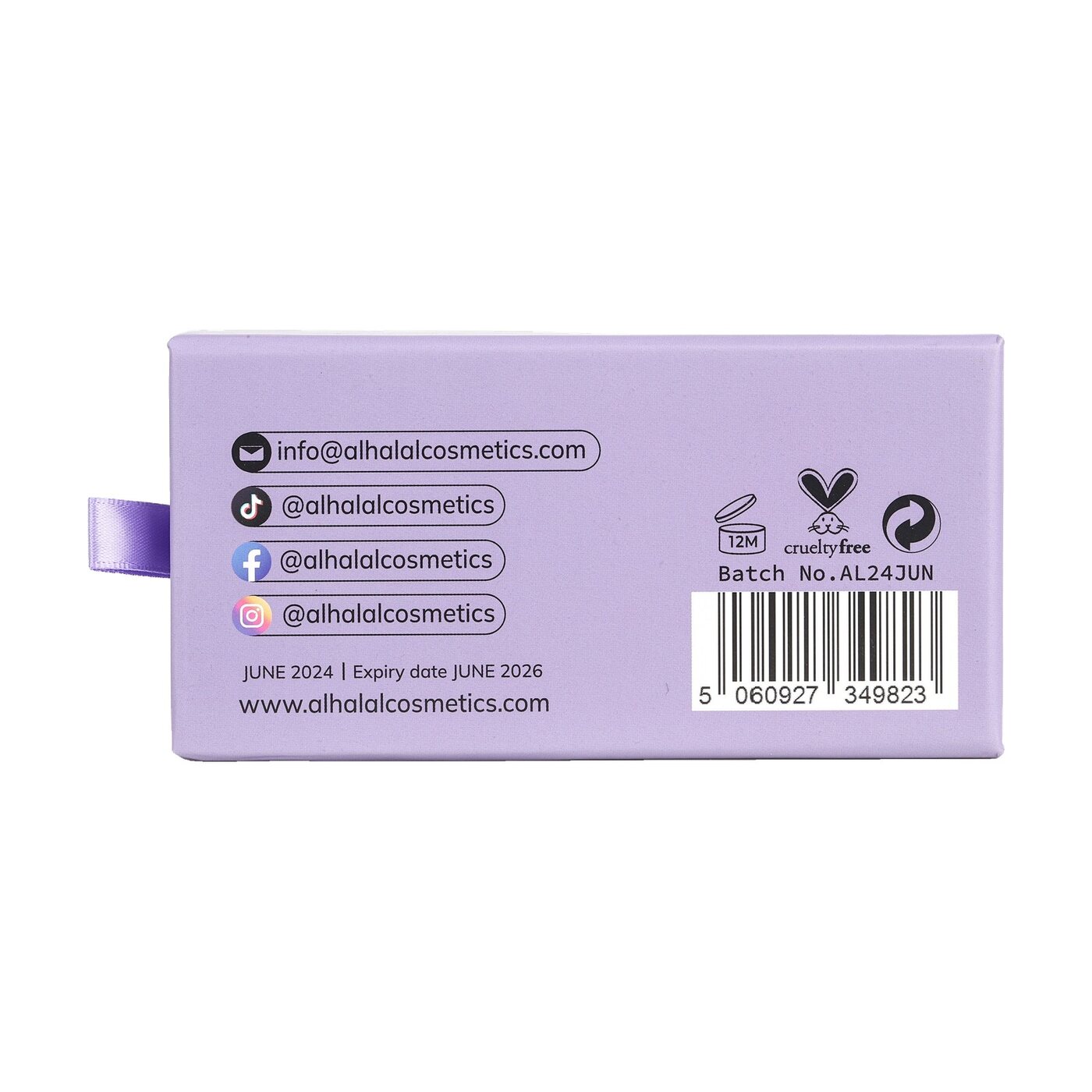 AL-321 ANSA (D8301) Halal Faux Mink Wimpern, tierversuchsfrei, Produktfoto Rückseite