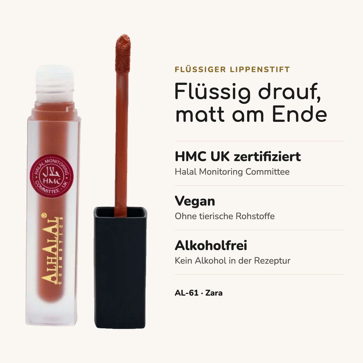 AL-61 ZARA Lippenstift Rot, Vorteile auf einen Blick
