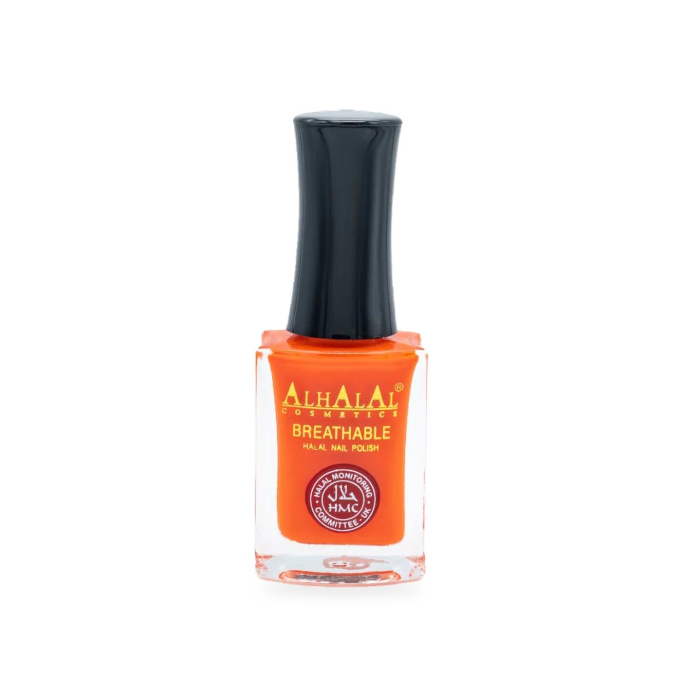 AL-141 AREEJ Halal Atmungsaktiver Nagellack Orange alkoholfrei und vegan, Produktfoto Flasche