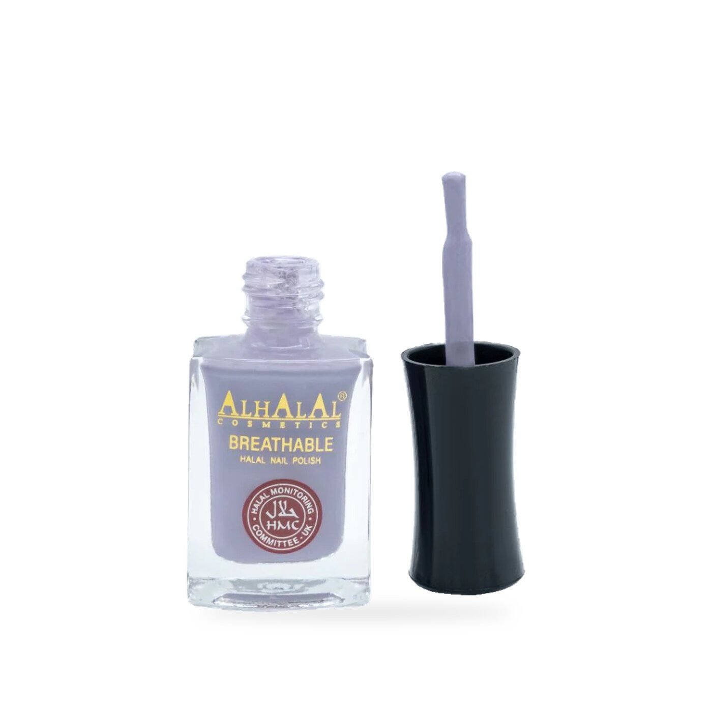 AL-153 NABIHA Halal Atmungsaktiver Nagellack Flieder, Produktfoto offen