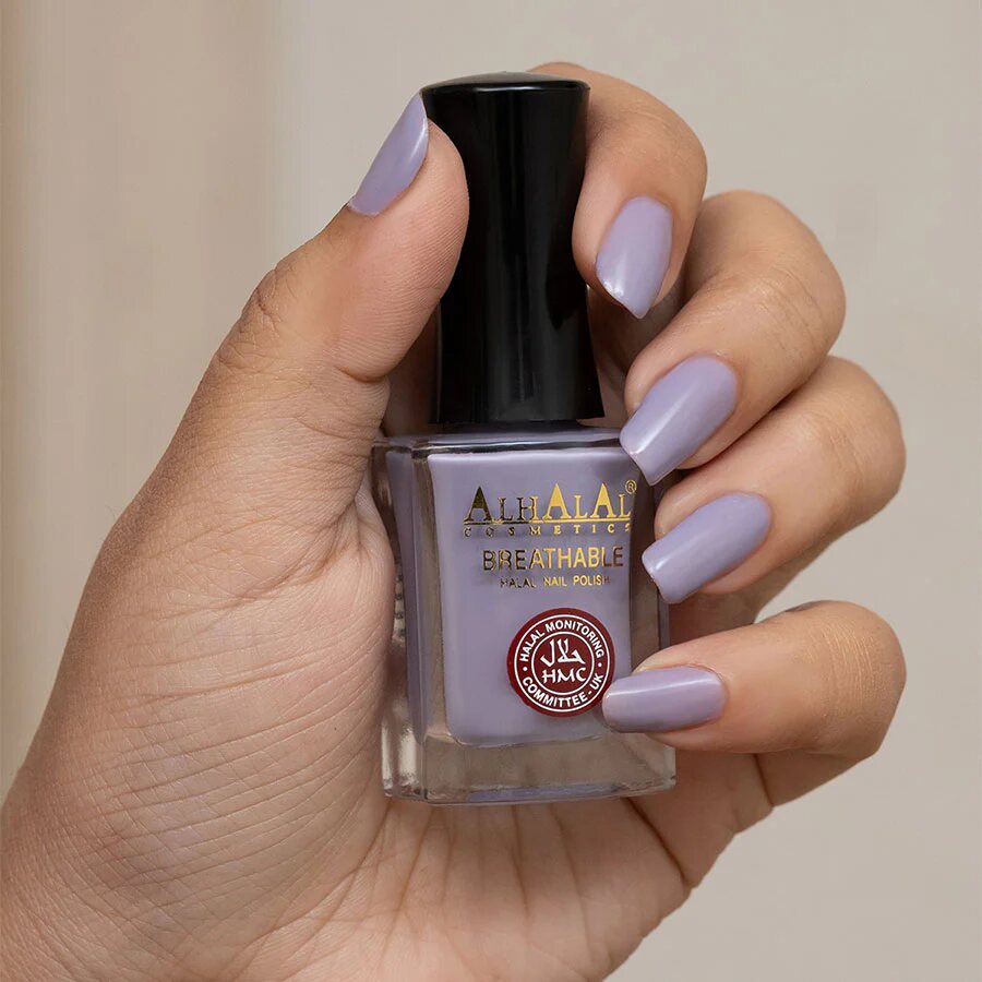 AL-153 NABIHA Halal Atmungsaktiver Nagellack Flieder, Anwendung