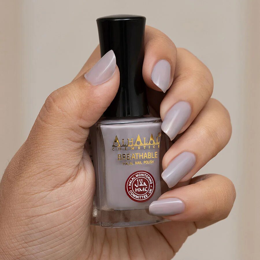 AL-155 Jumana Halal Atmungsaktiver Nagellack Silber, Anwendung