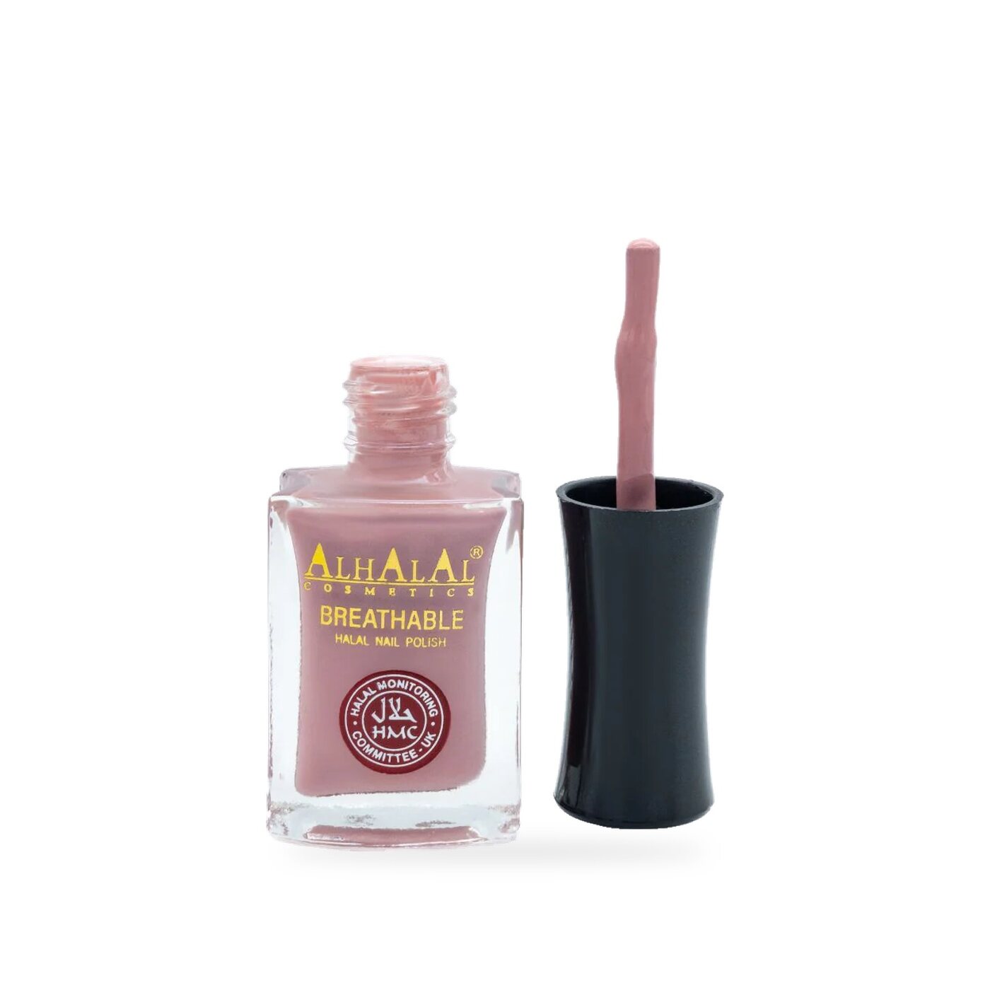 AL-157 Marvee Halal Atmungsaktiver Nagellack Nude, Produktfoto offen