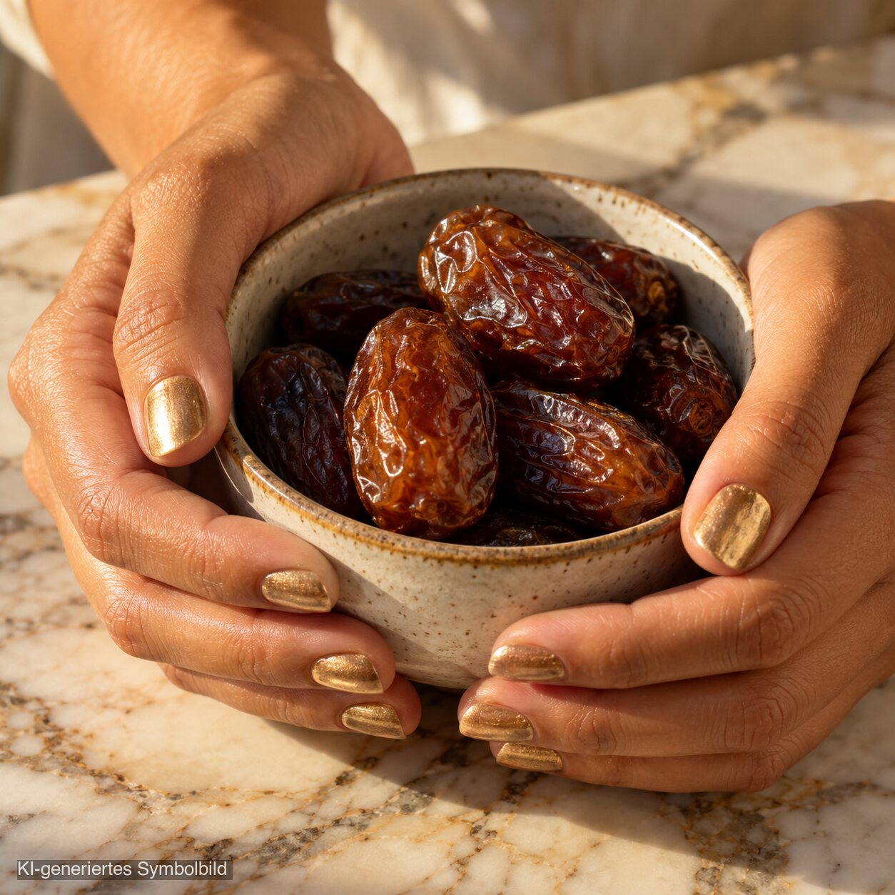 AL-158 Zoya Halal Atmungsaktiver Nagellack Gold, KI-generiertes Symbolbild