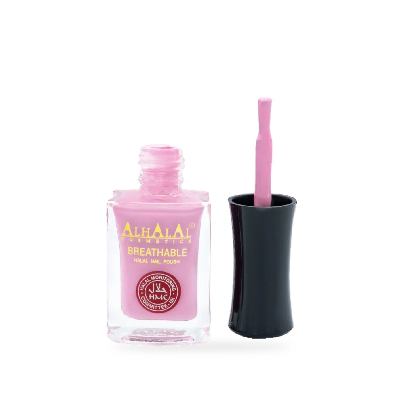 AL-159 SHANAYA Halal Atmungsaktiver Nagellack Rosa, Produktfoto offen
