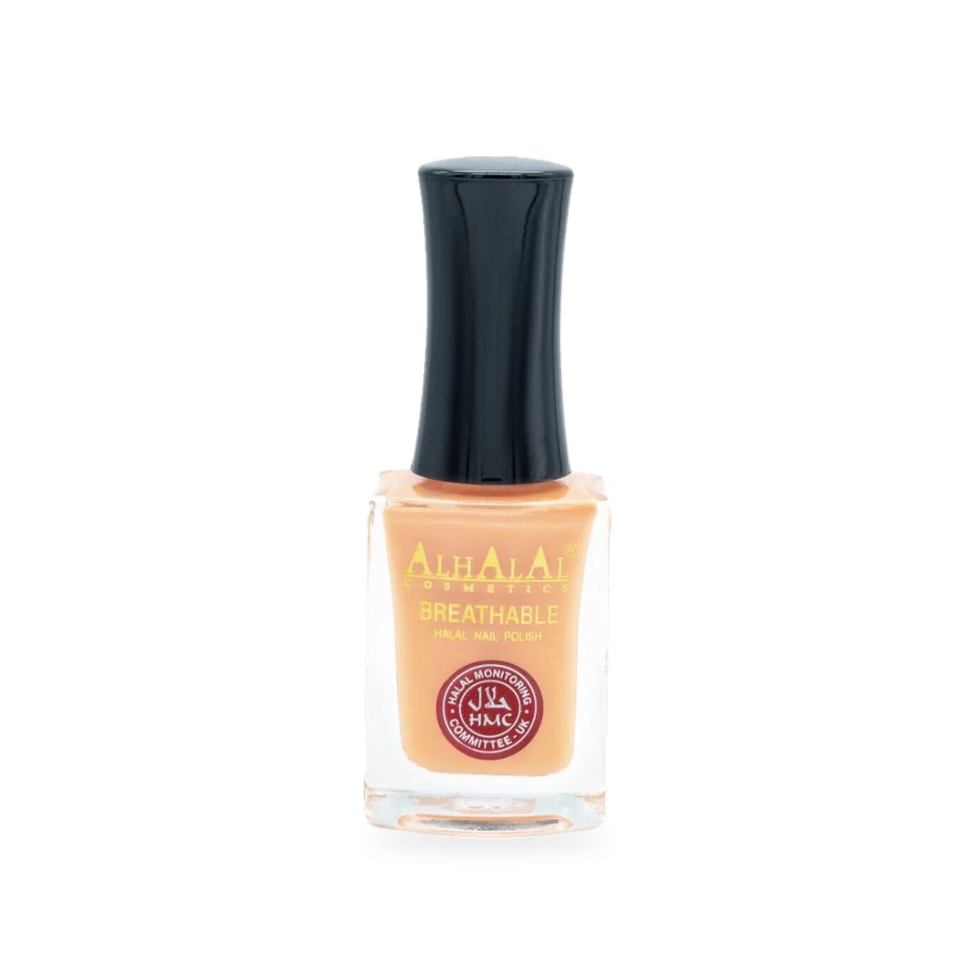 AL-164 RUBAB Halal Atmungsaktiver Nagellack Koralle, Produktfoto Flasche