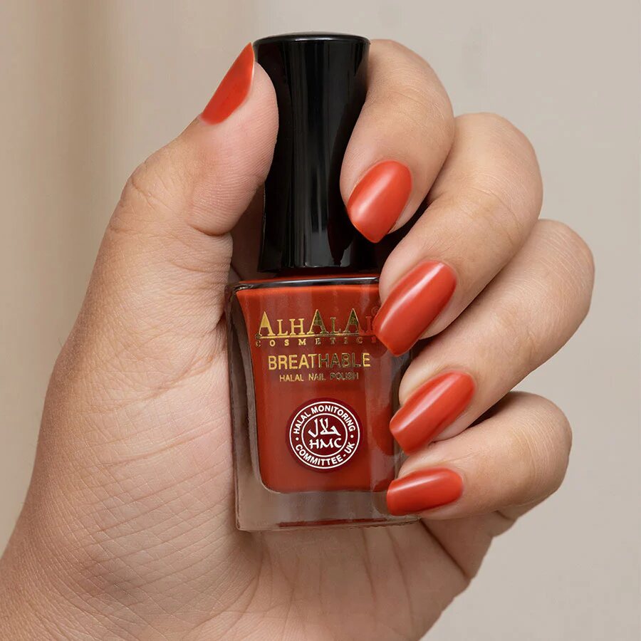 AL-168 AYAT Halal Atmungsaktiver Nagellack Rot, Anwendung