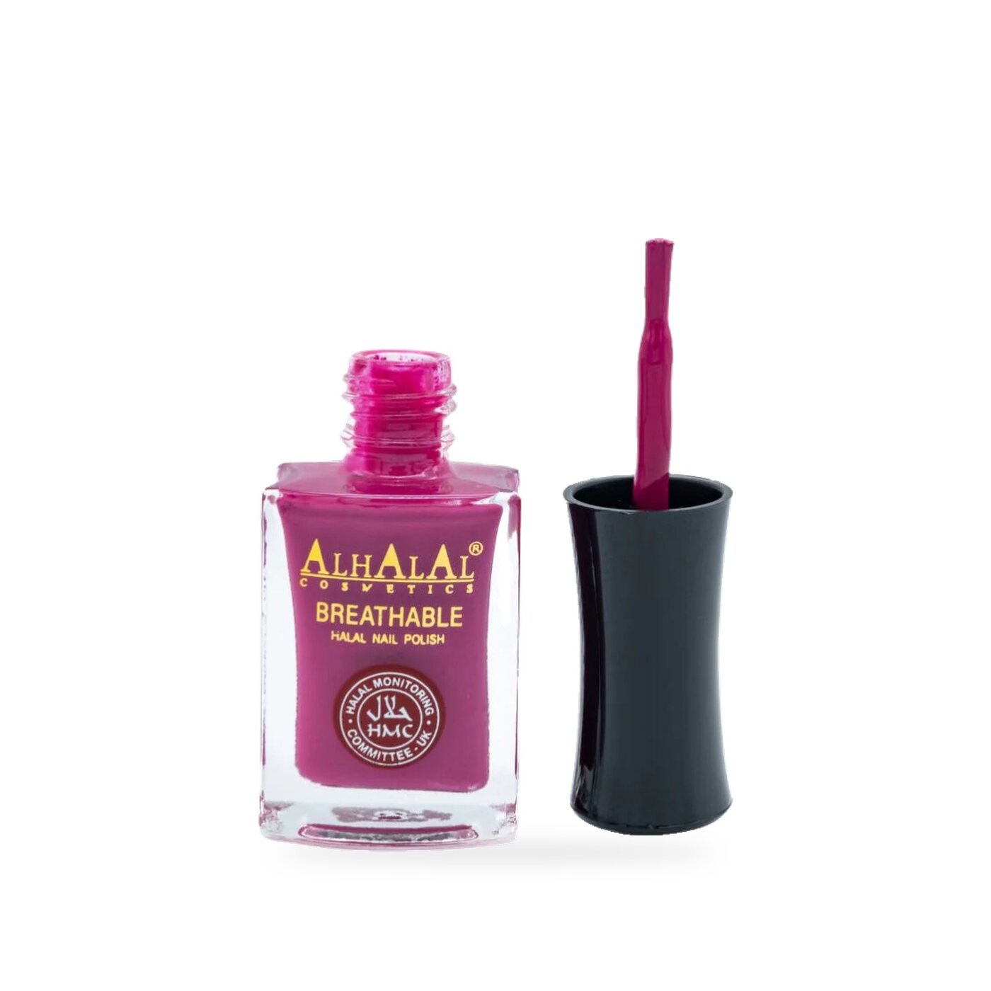 AL-170 SAJAL Halal Atmungsaktiver Nagellack Pink alkoholfrei und vegan, Produktfoto offen