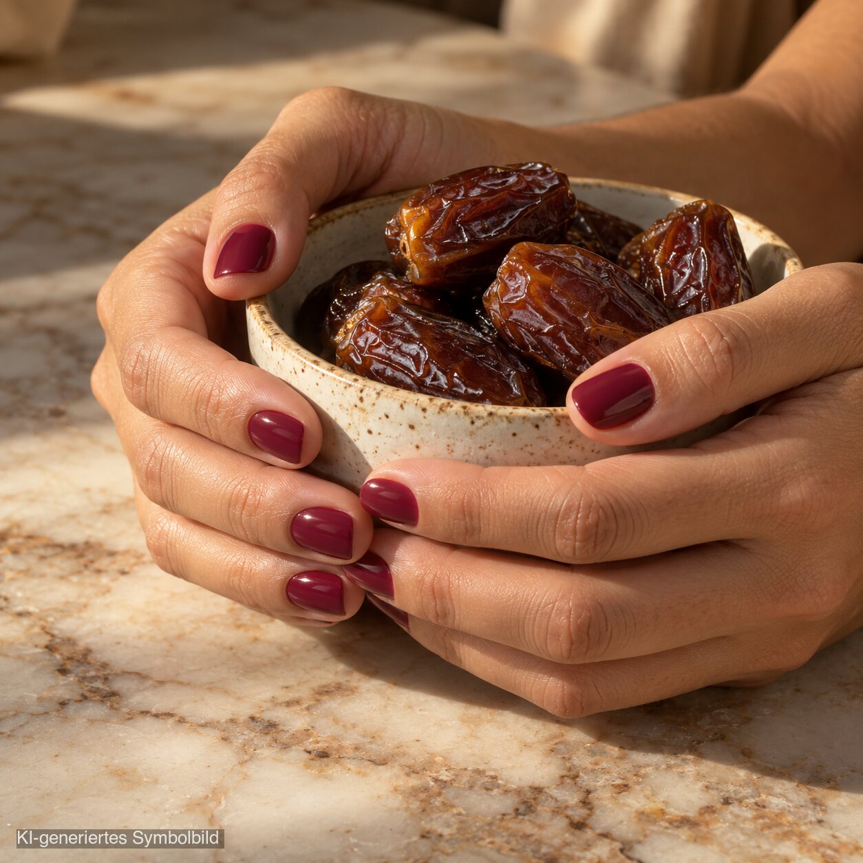 AL-176 AYEZA Halal Atmungsaktiver Nagellack Rot, KI-generiertes Symbolbild