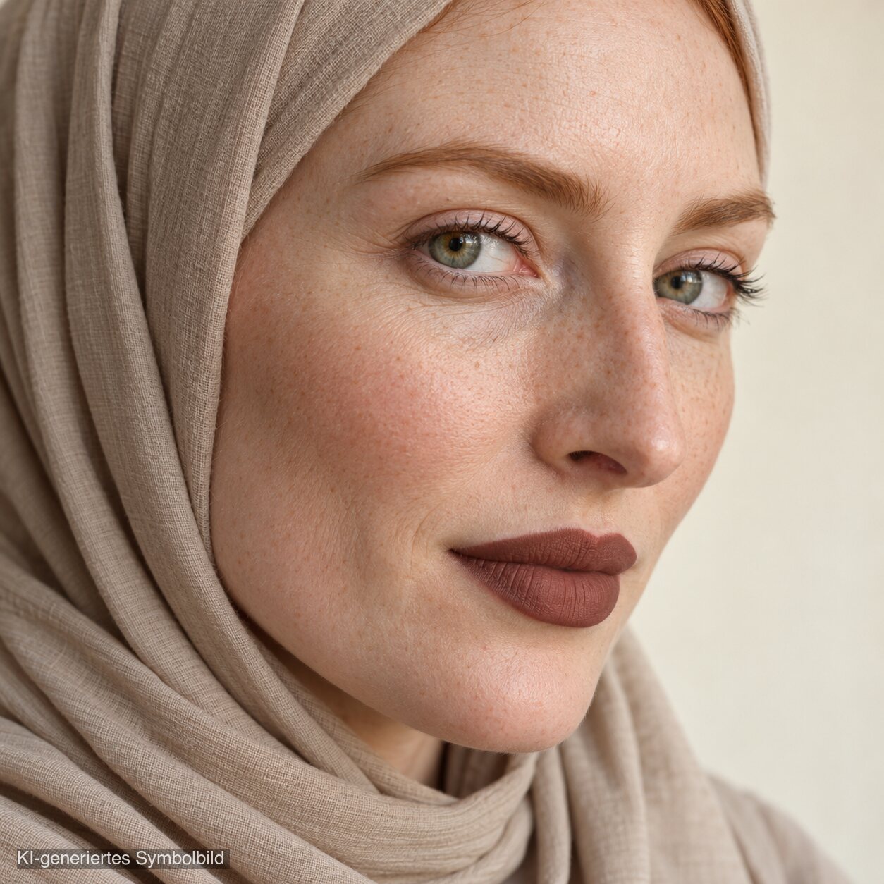 AL-51 NIMRA Halal Lippenstift Beige, KI-generiertes Symbolbild