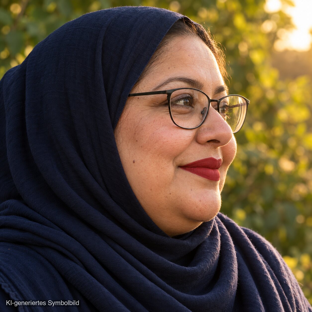 AL-53 RUBINA Halal Lippenstift Feuerrot, KI-generiertes Symbolbild