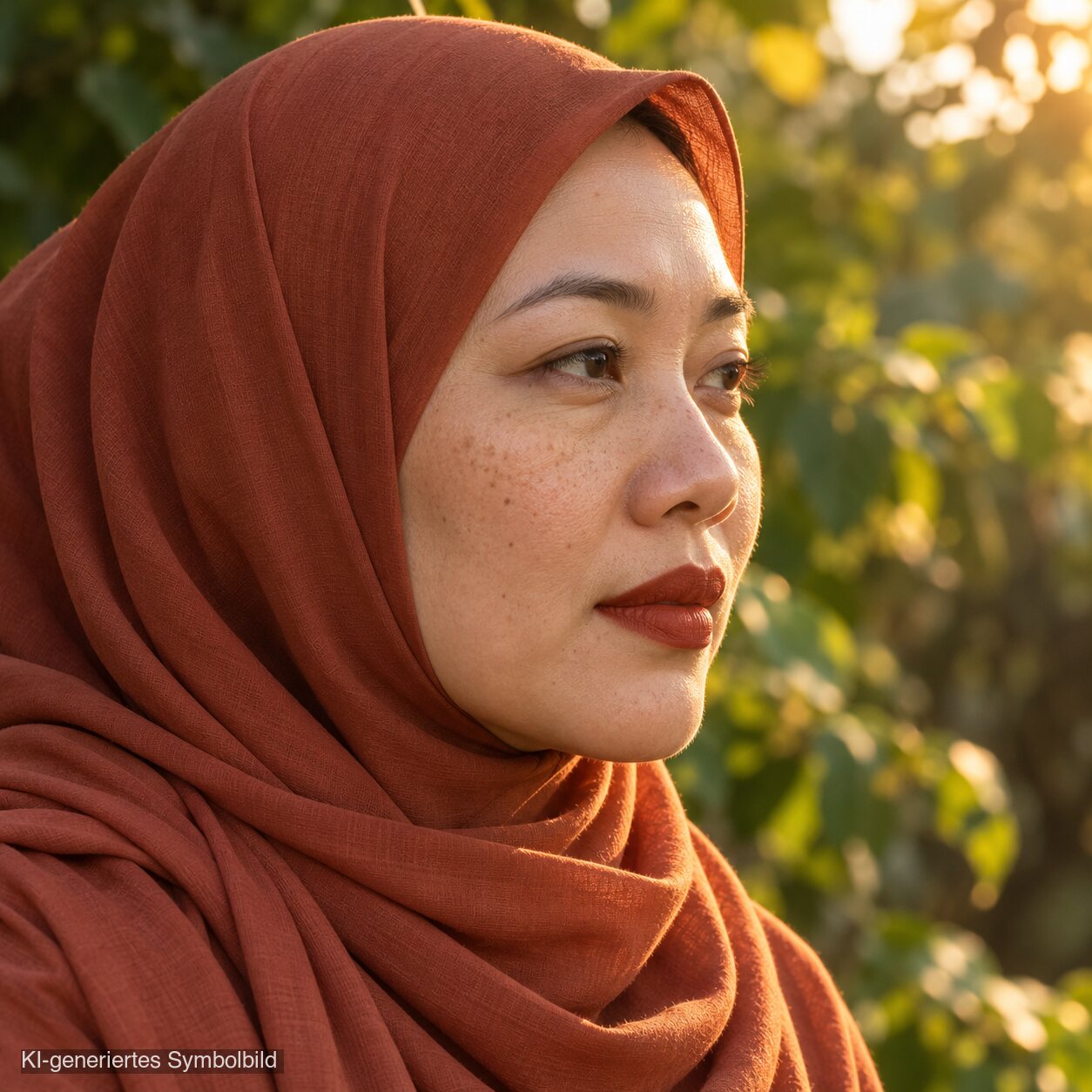 AL-58 MAHNOOR Lippenstift Dunkelrot, KI-generiertes Symbolbild