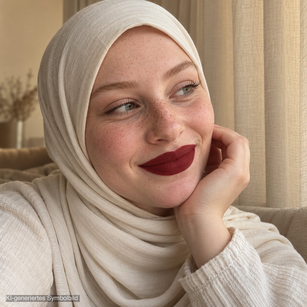 AL-65 MARIA Lippenstift Rot, KI-generiertes Symbolbild