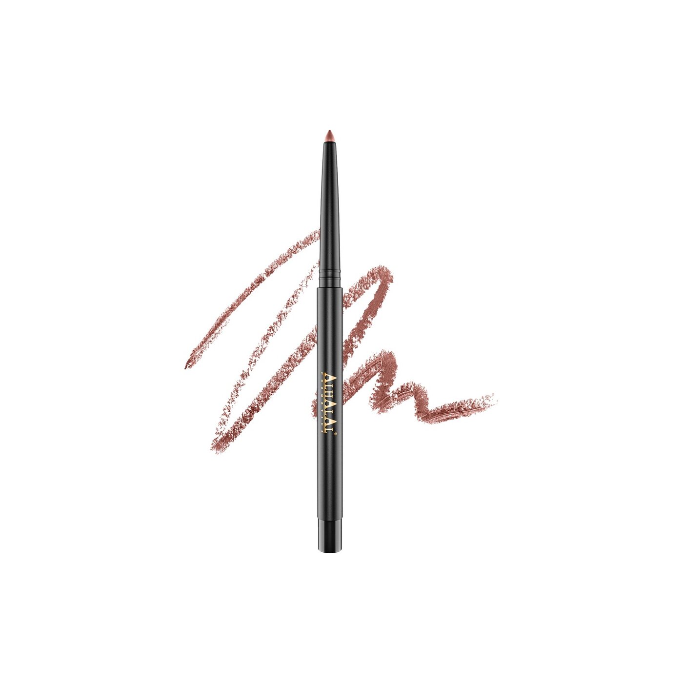 AL-294 MIRHA Halal Lipliner, alkoholfrei & cruelty-free, Produktfoto Farbstrich