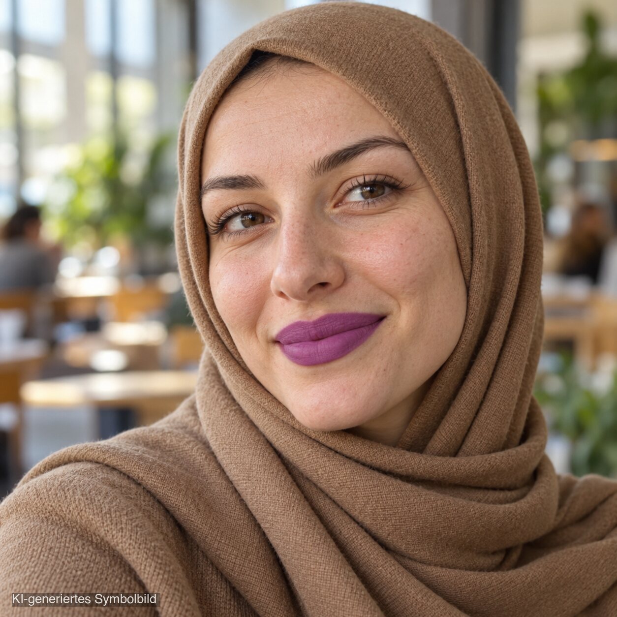 AL-02 FATIMA Halal Lippenstift Mauve, KI-generiertes Symbolbild
