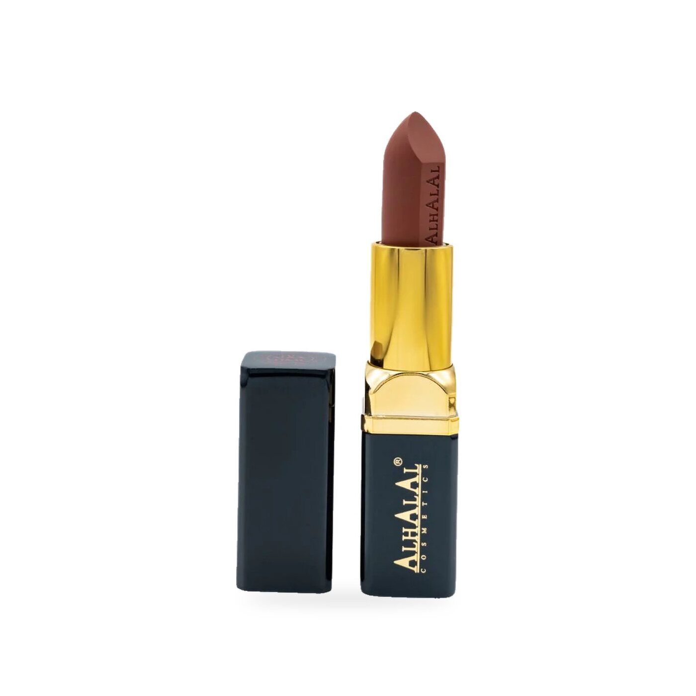 AL-07 AIMAN Halal Lippenstift Braun, Produktfoto offen