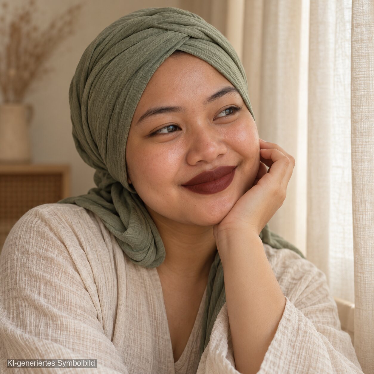 AL-11 FIZZA Halal Lippenstift Dark Cherry, KI-generiertes Symbolbild