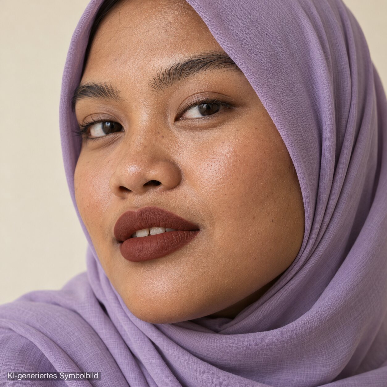 AL-13 HINA Halal Lippenstift Holzrosa, KI-generiertes Symbolbild