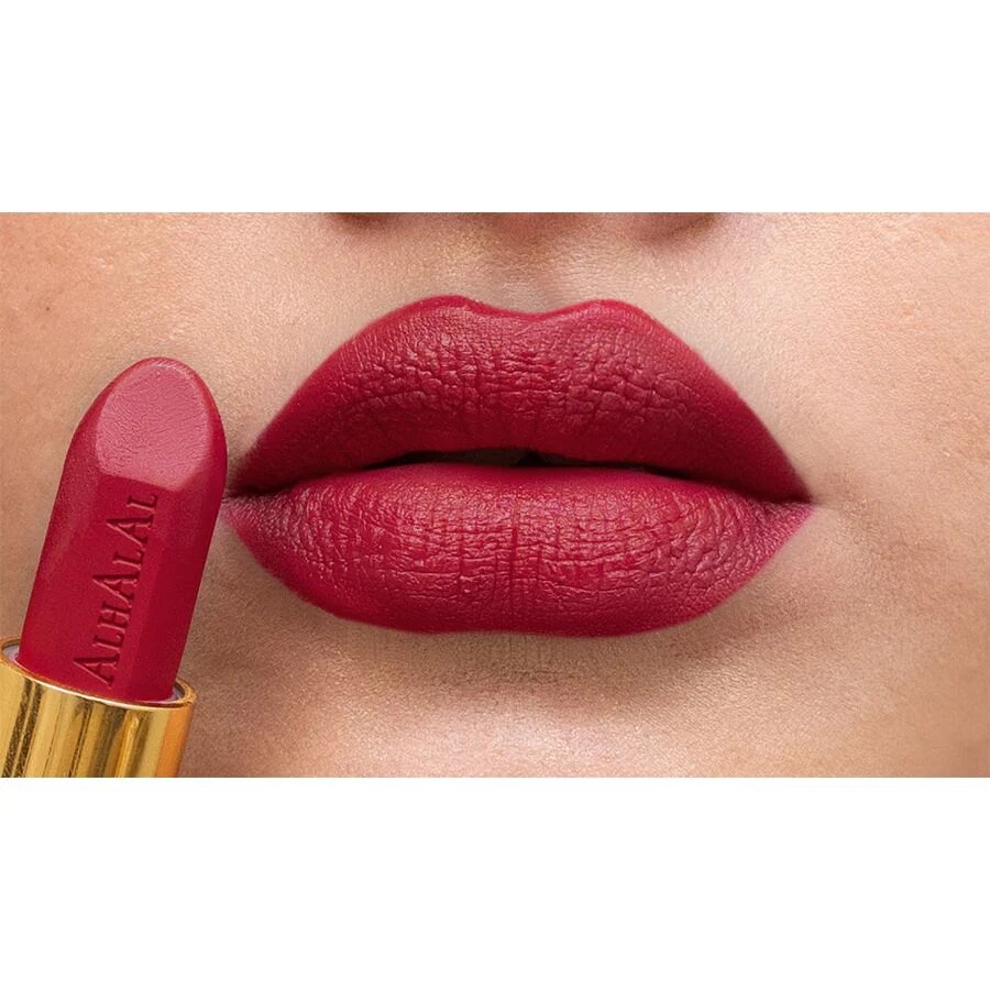 AL-29 Rida Lippenstift – Ruby Red Boom, Anwendung