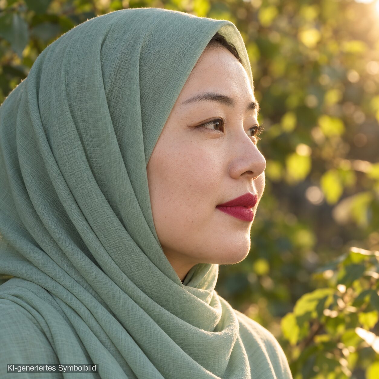 AL-03 AYESHA Halal Lippenstift Kirschrot, KI-generiertes Symbolbild